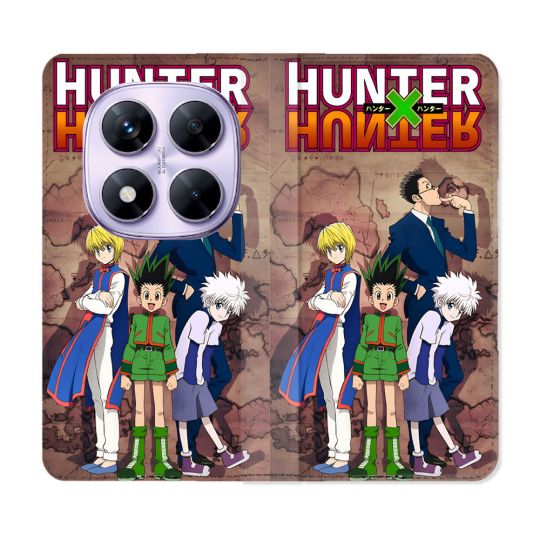 Housse Cuir Portefeuille Pour Xiaomi Redmi Note 14 PRO 4G Manga Hunter X Hunter Vintage
