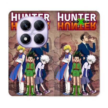 Housse Cuir Portefeuille Pour Xiaomi Redmi Note 14 PRO 4G Manga Hunter X Hunter Vintage