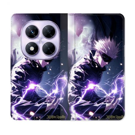 Housse Cuir Portefeuille Pour Xiaomi Redmi Note 14 PRO 4G Manga Jujutsu Kaisen Gojo Saturo