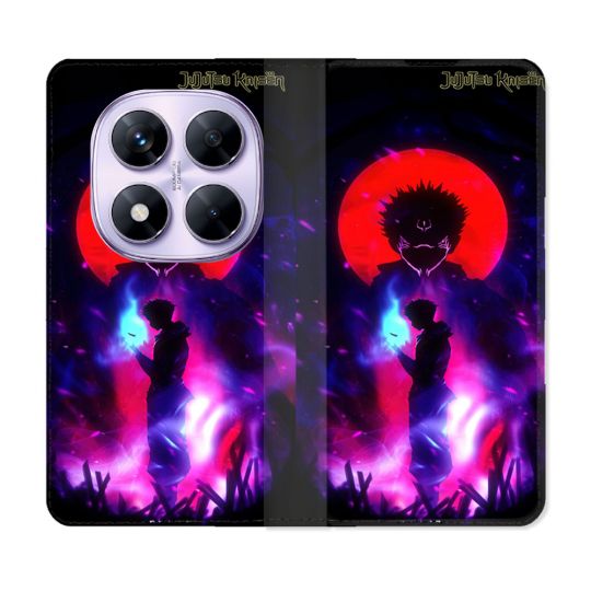 Housse Cuir Portefeuille Pour Xiaomi Redmi Note 14 PRO 4G Manga Jujutsu Kaisen Itadori Sukuna