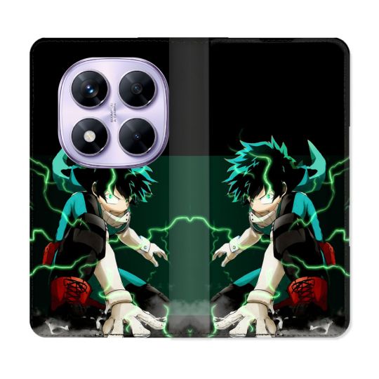 Housse Cuir Portefeuille Pour Xiaomi Redmi Note 14 PRO 4G Manga My Hero Academia Deku