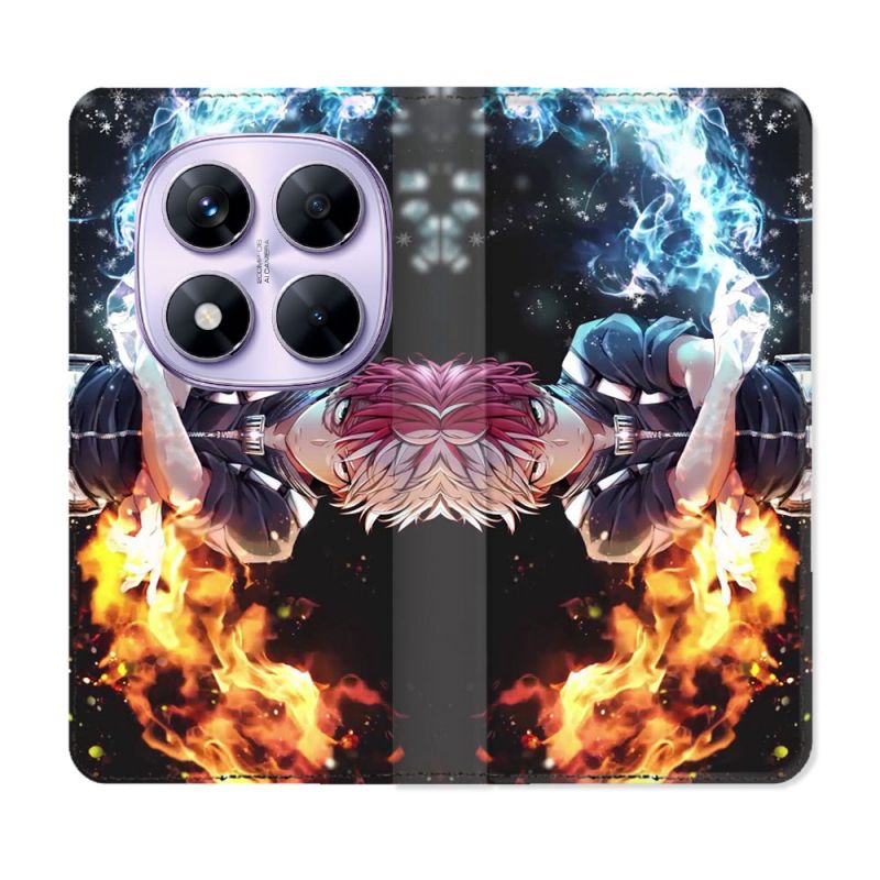 Housse Cuir Portefeuille Pour Xiaomi Redmi Note 14 PRO 4G Manga My Hero Academia Shoto