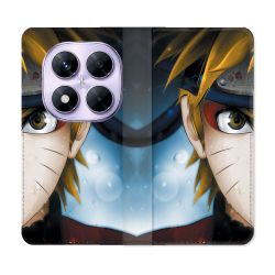 Housse Cuir Portefeuille Pour Xiaomi Redmi Note 14 PRO 4G Manga Naruto Blanc