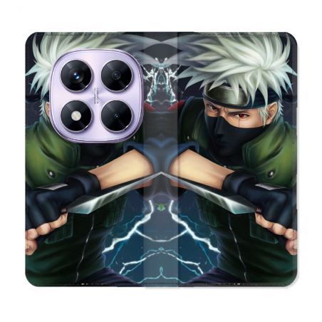 Housse Cuir Portefeuille Pour Xiaomi Redmi Note 14 PRO 4G Manga Naruto Kakashi