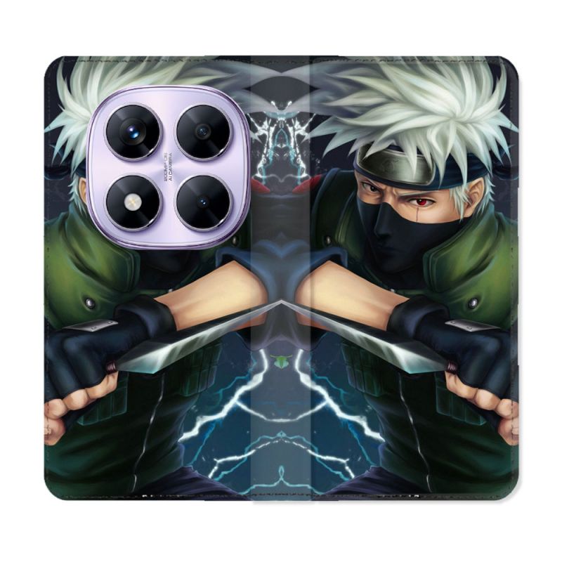 Housse Cuir Portefeuille Pour Xiaomi Redmi Note 14 PRO 4G Manga Naruto Kakashi