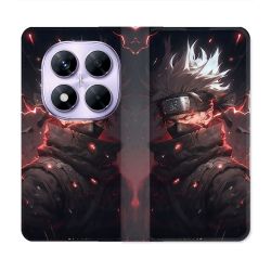 Housse Cuir Portefeuille Pour Xiaomi Redmi Note 14 PRO 4G Manga Naruto Kakashi Dark