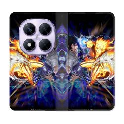Housse Cuir Portefeuille Pour Xiaomi Redmi Note 14 PRO 4G Manga Naruto VS