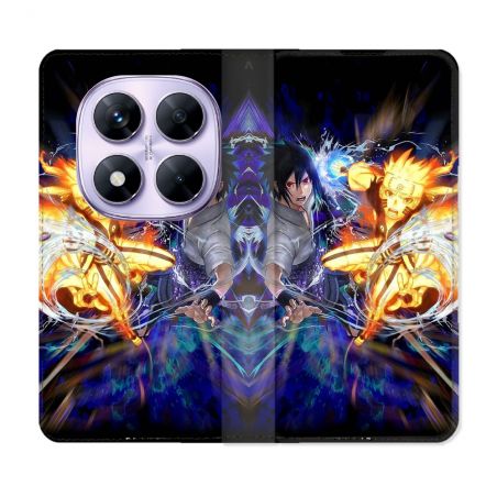 Housse Cuir Portefeuille Pour Xiaomi Redmi Note 14 PRO 4G Manga Naruto VS
