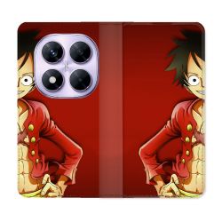 Housse Cuir Portefeuille Pour Xiaomi Redmi Note 14 PRO 4G Manga One Piece Luffy