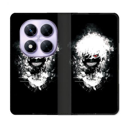Housse Cuir Portefeuille Pour Xiaomi Redmi Note 14 PRO 4G Manga Tokyo Ghoul Kaneki Tag