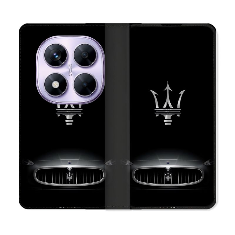 Housse Cuir Portefeuille Pour Xiaomi Redmi Note 14 PRO 4G Maserati