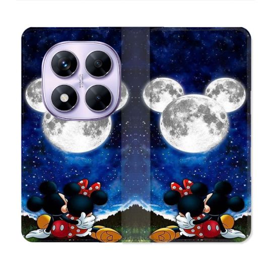 Housse Cuir Portefeuille Pour Xiaomi Redmi Note 14 PRO 4G Mickey Minnie