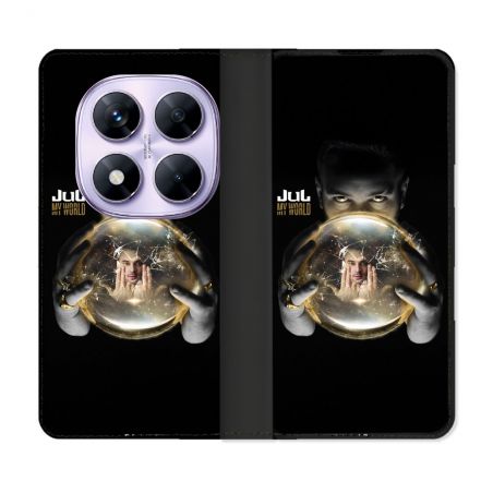 Housse Cuir Portefeuille Pour Xiaomi Redmi Note 14 PRO 4G Musique Jul Affiche