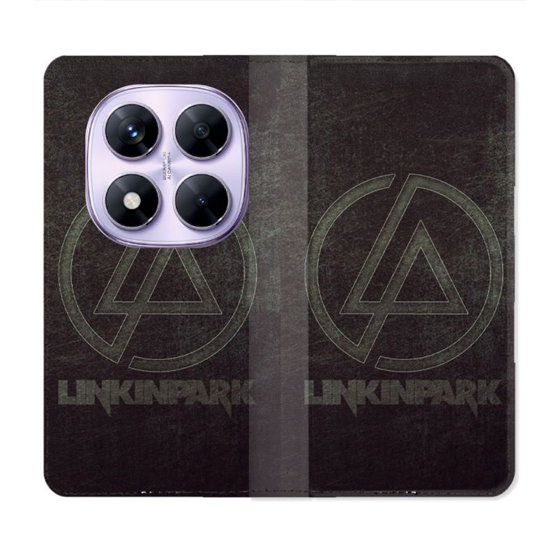 Housse Cuir Portefeuille Pour Xiaomi Redmi Note 14 PRO 4G Musique Rock Linkin Park