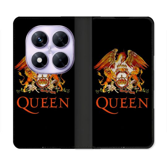 Housse Cuir Portefeuille Pour Xiaomi Redmi Note 14 PRO 4G Musique Rock Queen