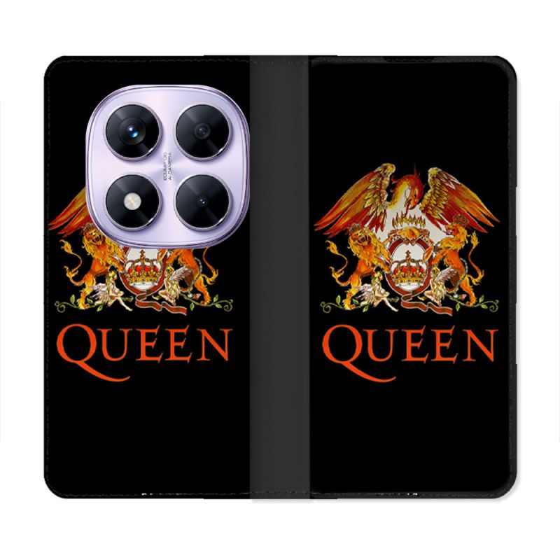 Housse Cuir Portefeuille Pour Xiaomi Redmi Note 14 PRO 4G Musique Rock Queen
