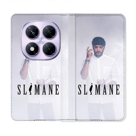 Housse Cuir Portefeuille Pour Xiaomi Redmi Note 14 PRO 4G Musique Slimane Blanc