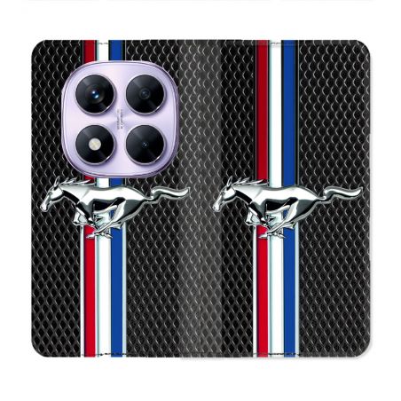 Housse Cuir Portefeuille Pour Xiaomi Redmi Note 14 PRO 4G Mustang