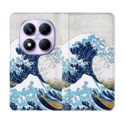 Housse Cuir Portefeuille Pour Xiaomi Redmi Note 14 PRO 4G Peinture La Grande Vague