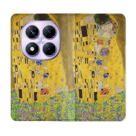 Housse Cuir Portefeuille Pour Xiaomi Redmi Note 14 PRO 4G Peinture Le Baiser