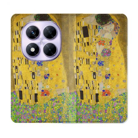 Housse Cuir Portefeuille Pour Xiaomi Redmi Note 14 PRO 4G Peinture Le Baiser