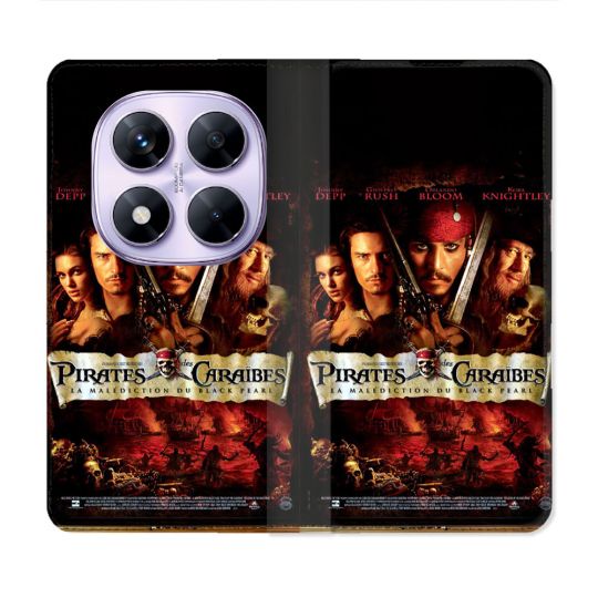 Housse Cuir Portefeuille Pour Xiaomi Redmi Note 14 PRO 4G Pirate Des Caraibes
