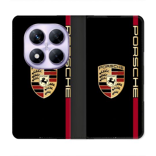 Housse Cuir Portefeuille Pour Xiaomi Redmi Note 14 PRO 4G Porsche Line