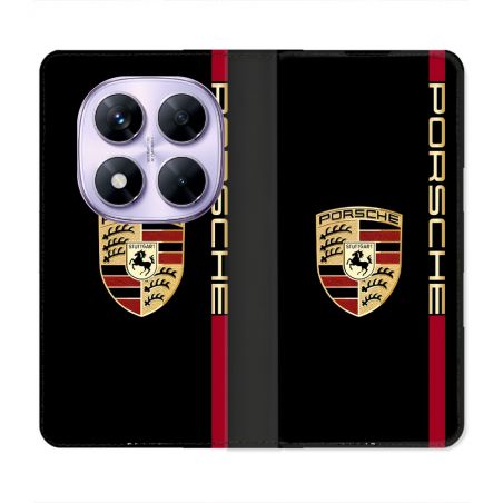 Housse Cuir Portefeuille Pour Xiaomi Redmi Note 14 PRO 4G Porsche Line