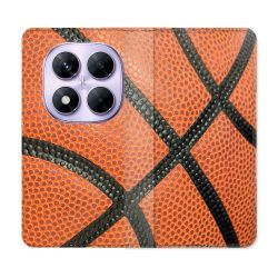Housse Cuir Portefeuille Pour Xiaomi Redmi Note 14 PRO 4G Sport Ballon Basket