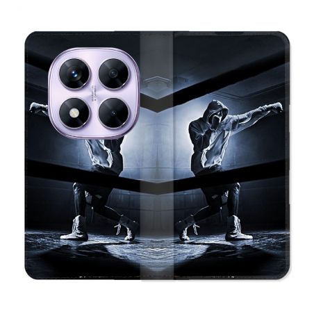 Housse Cuir Portefeuille Pour Xiaomi Redmi Note 14 PRO 4G Sport Boxe Poing