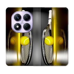 Housse Cuir Portefeuille Pour Xiaomi Redmi Note 14 PRO 4G Sport Tennis Reflet