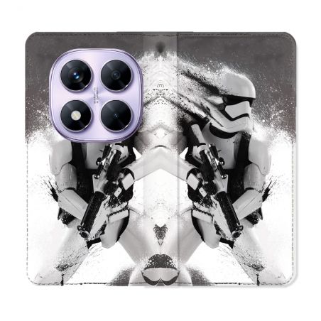 Housse Cuir Portefeuille Pour Xiaomi Redmi Note 14 PRO 4G Star Wars - Trooper