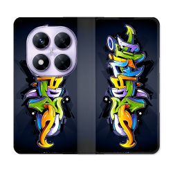 Housse Cuir Portefeuille Pour Xiaomi Redmi Note 14 PRO 4G Street Art Graffiti