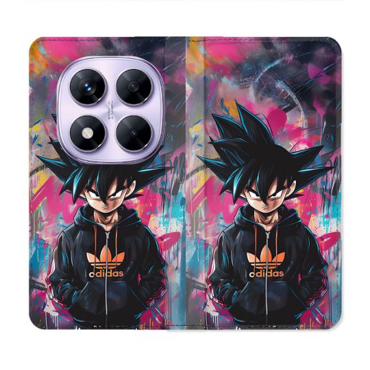 Housse Cuir Portefeuille Pour Xiaomi Redmi Note 14 PRO 4G Street Art Sangoku