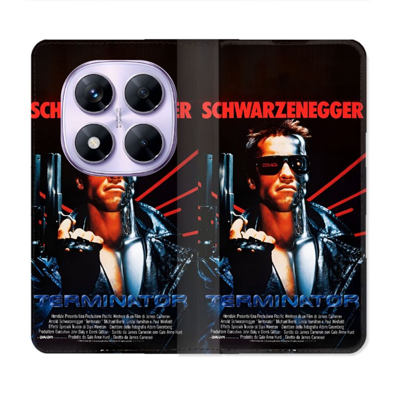 Housse Cuir Portefeuille Pour Xiaomi Redmi Note 14 PRO 4G Terminator