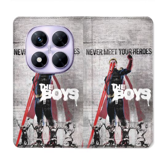 Housse Cuir Portefeuille Pour Xiaomi Redmi Note 14 PRO 4G The Boys Affiche