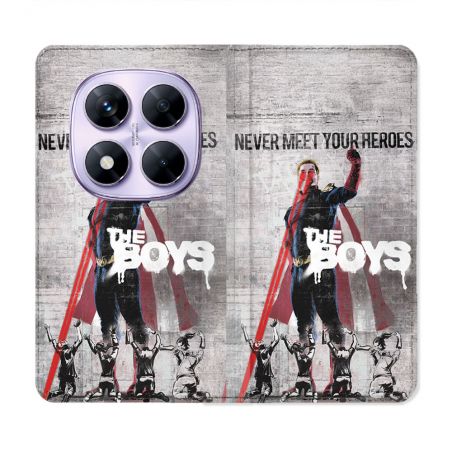 Housse Cuir Portefeuille Pour Xiaomi Redmi Note 14 PRO 4G The Boys Affiche