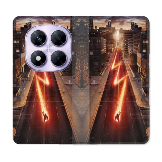 Housse Cuir Portefeuille Pour Xiaomi Redmi Note 14 PRO 4G The Flash City