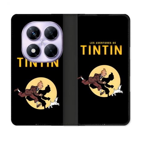 Housse Cuir Portefeuille Pour Xiaomi Redmi Note 14 PRO 4G Tintin Classique