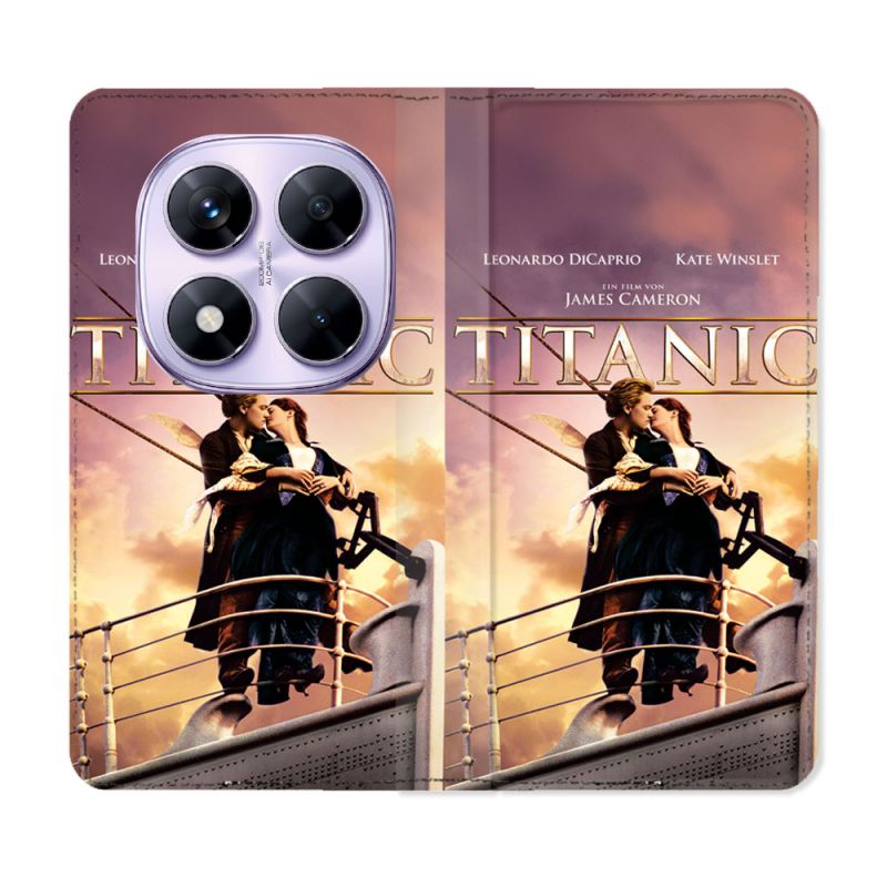 Housse Cuir Portefeuille Pour Xiaomi Redmi Note 14 PRO 4G Titanic