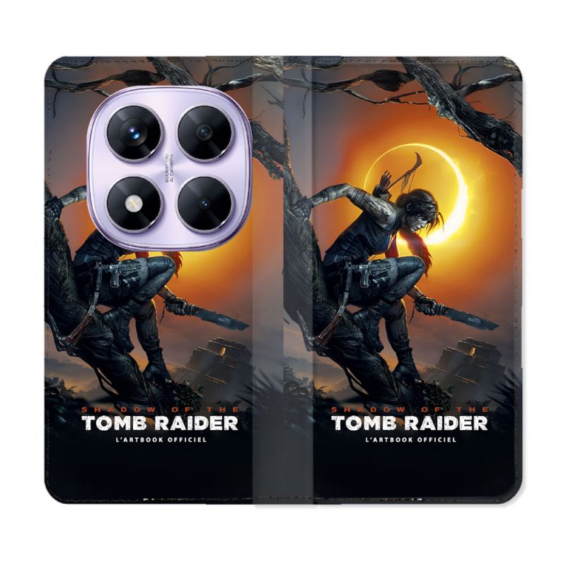 Housse Cuir Portefeuille Pour Xiaomi Redmi Note 14 PRO 4G Tomb Raider