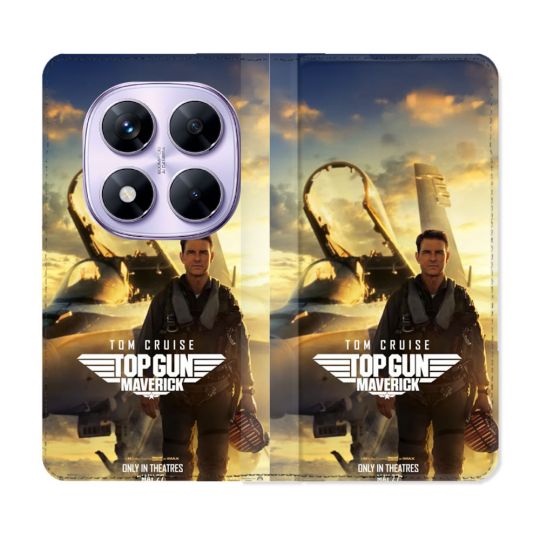 Housse Cuir Portefeuille Pour Xiaomi Redmi Note 14 PRO 4G Top Gun