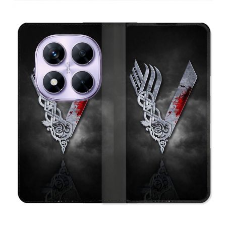 Housse Cuir Portefeuille Pour Xiaomi Redmi Note 14 PRO 4G Viking