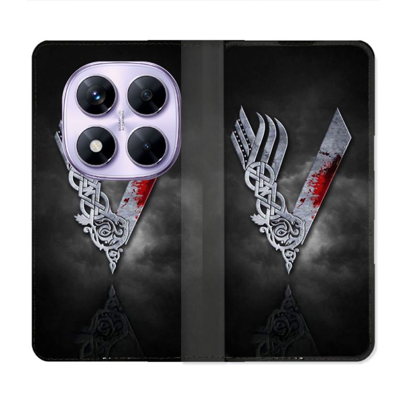 Housse Cuir Portefeuille Pour Xiaomi Redmi Note 14 PRO 4G Viking