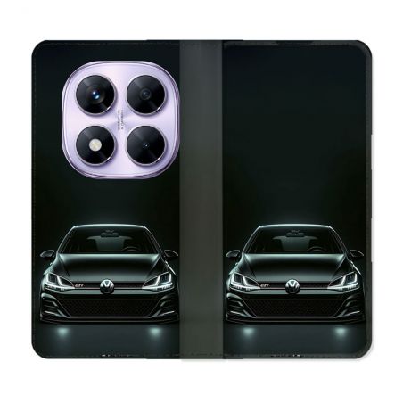 Housse Cuir Portefeuille Pour Xiaomi Redmi Note 14 PRO 4G Volkwagen Golf GTI