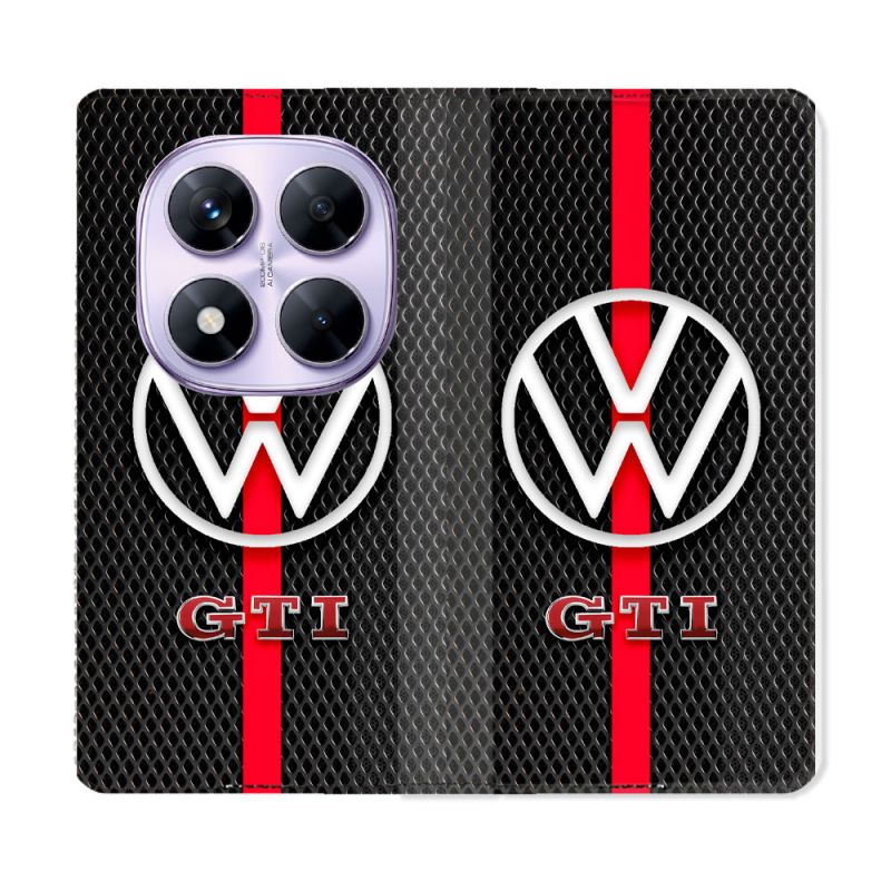 Housse Cuir Portefeuille Pour Xiaomi Redmi Note 14 PRO 4G Volkwagen Line