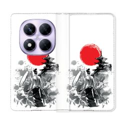 Housse Cuir Portefeuille Pour Xiaomi Redmi Note 14 PRO 4G Voyage Japon Femme