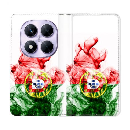 Housse Cuir Portefeuille Pour Xiaomi Redmi Note 14 PRO 4G Voyage Portugal Flamme