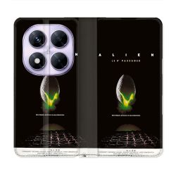 Housse Cuir Portefeuille Pour Xiaomi Redmi Note 14 PRO 5G Alien Affiche