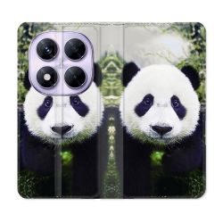 Housse Cuir Portefeuille Pour Xiaomi Redmi Note 14 PRO 5G Animal Panda Color